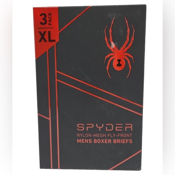 3 Pack Spyder Wicking Nylon Stretch Soft, Navy/Gray/Black, Boxer Briefs XL - Picture 5 of 5